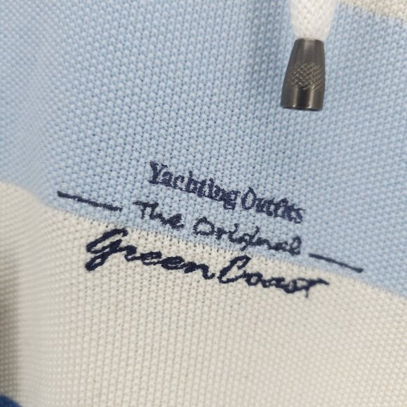 NWT GREEN COAST YACHTING Outfits 1/4 Zip Pullover Striped Nautical Size IT 54 - Picture 5 of 10